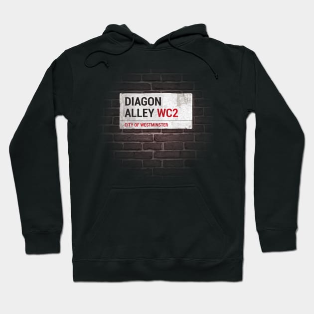 Diagon Alley Hoodie by Curvilineo